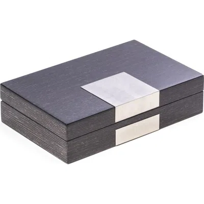 Bey-berk Valet Storage Box In Gray
