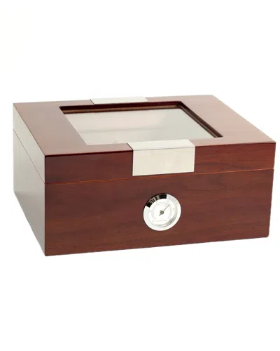 Bey-berk Men's Personalized Wooden Cigar Humidor In Rosewood