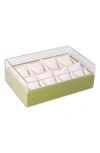 Bey-berk Watch Storage Case In Lime Green