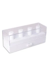 Bey-berk Wood & Acrylic Watch Case In White
