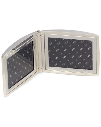 Bey-berk 2x3in Silver Plated Perpetual Calendar & Picture Frame