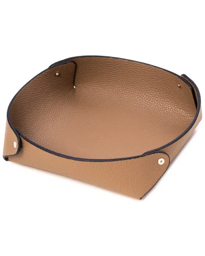 Bey-berk Alex Design Valet Tray In Brown