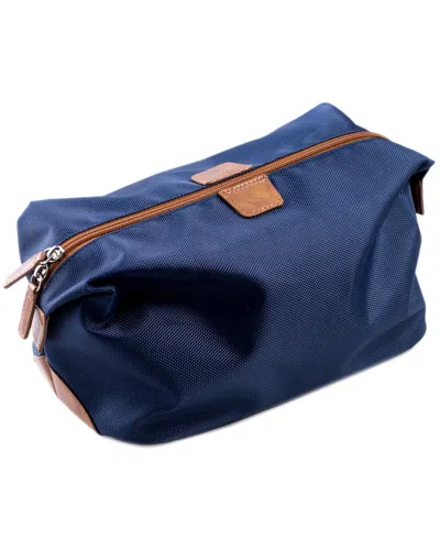 Bey-berk Ballistic Nylon Travel Dopp Kit In Blue
