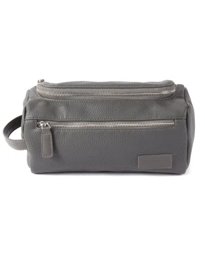 Bey-berk Berlin Toiletry Bag In Gray