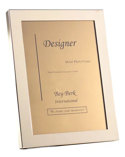 Bey-berk Brass Picture Frame With Easel Back