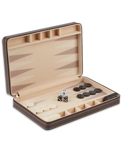 Bey-berk Dominic Backgammon Set In Brown