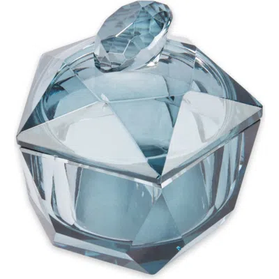 Bey-berk Faceted Crystal Storage Jewlery Jar With Lid In Neutral