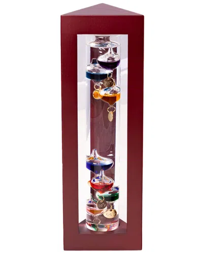 Bey-berk Galileo Thermometer In Brown