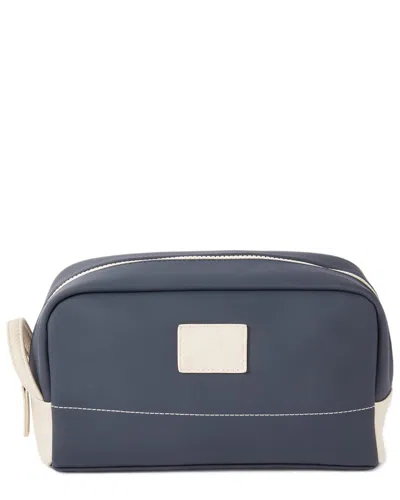Bey-berk Glasgow Toiletry Bag In Blue