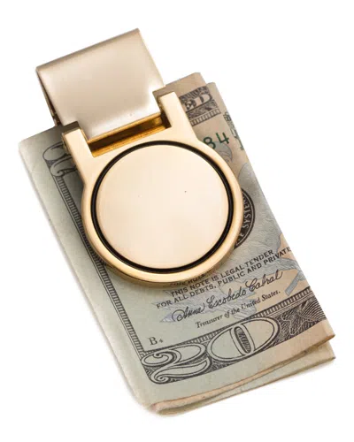 Bey-berk Gold Plated Hinged Money Clip