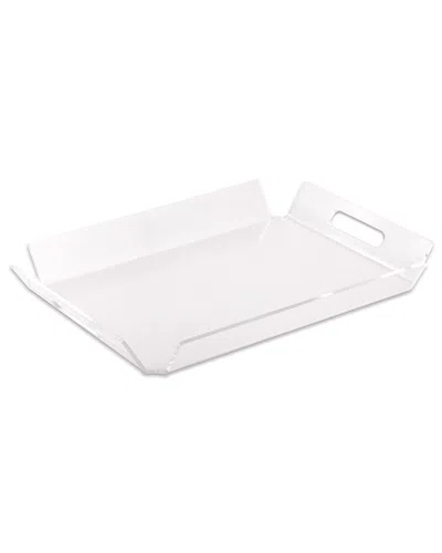 Bey-berk Hampton Acrylic Tray In Clear
