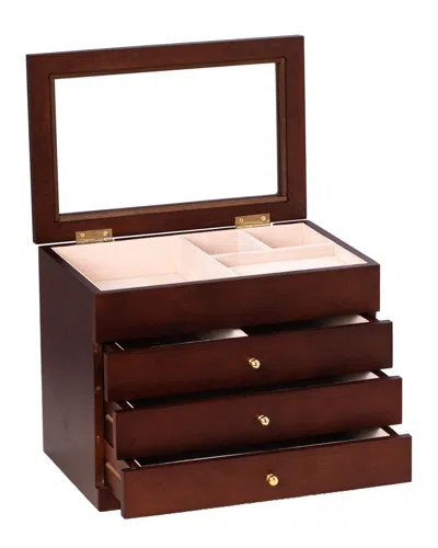 Bey-berk Harriet Jewelry Box In Brown