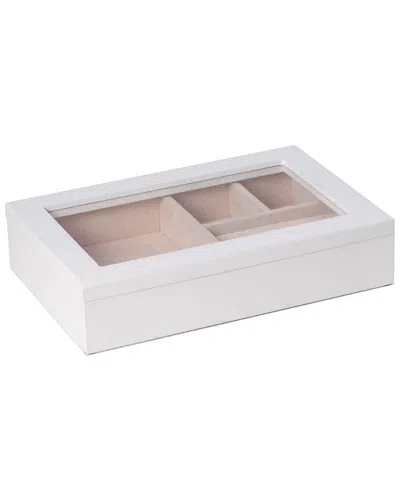 Bey-berk Kelly Jewelry Box In White