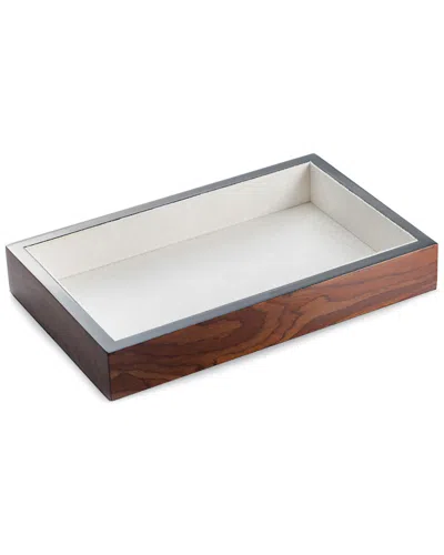 Bey-berk Lacquered Wood Open Face Valet Tray
