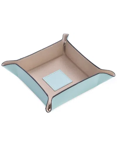 Bey-berk Leather Snap Valet In Blue
