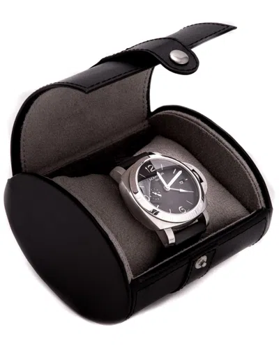 Bey-berk Leather Travel Single-watch Case In Black