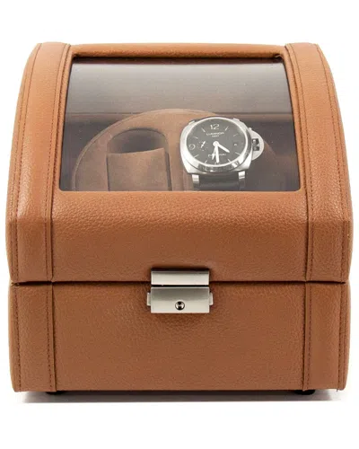 Bey-berk Leather Watch Winder In Brown