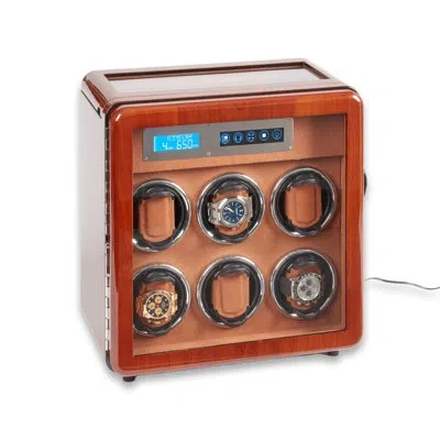 Bey-berk Monty Wood Watch Box In Brown
