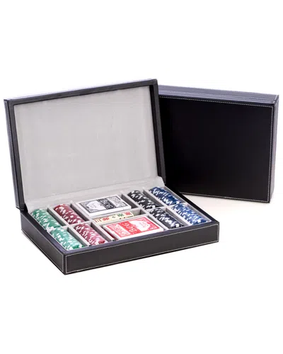 Bey-berk Poker Set With 200 Clay Composite Chips In Black