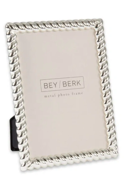 Bey-berk Rope 4 X 6-inch Picture Frame In Multi