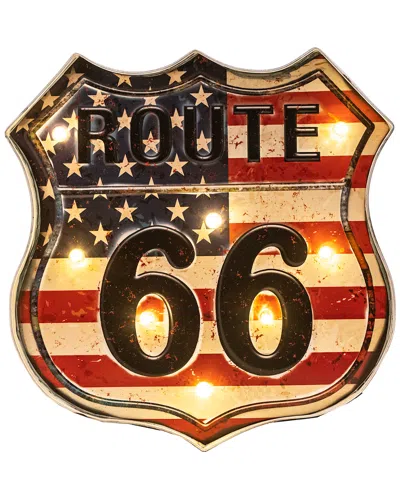 Bey-berk Route 66 Wall Decor In Multi