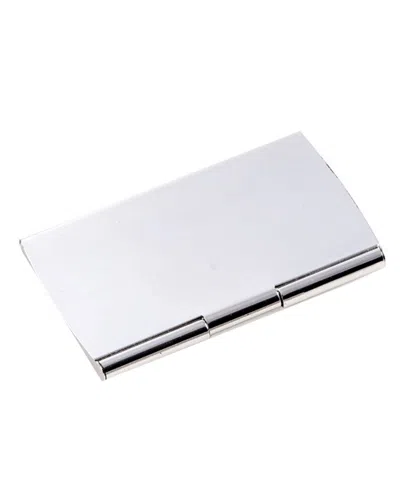 Bey-berk Silver Plated Business Card Case