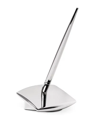 Bey-berk Silver Plated Pen Stand