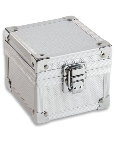 Bey-berk Single-watch Case With Clasp Closure In Silver