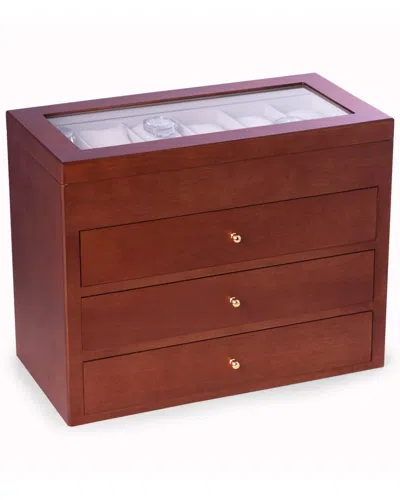 Bey-berk Stanley 48-watch Box In Brown