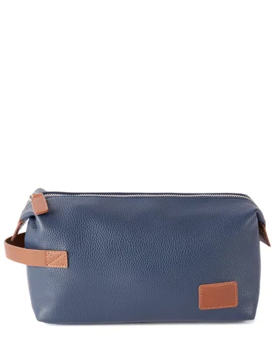 Bey-berk Vienna Toiletry Bag In Blue