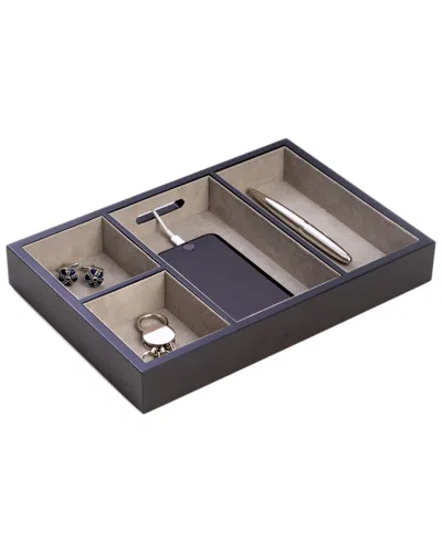 Bey-berk Wood Open Jewelry Boxes In Black