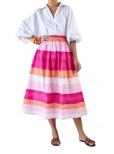 Beyond By Vera Amber Skirt In Twilight Blush In Multi