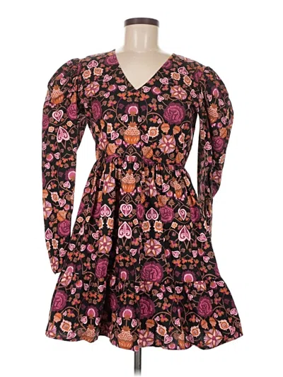 Pre-owned Beyond By Vera Casual Dress In Burgundy