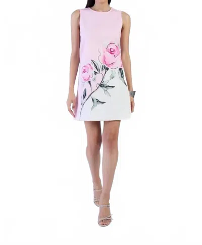 Beyond By Vera Frankie Mini Dress In Villa Celeste Rose In Multi