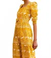 Beyond By Vera Golden Hour Maxi Dress In Harmony Gold In Yellow