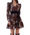 Beyond By Vera Heidi Dress In Brown In Brown