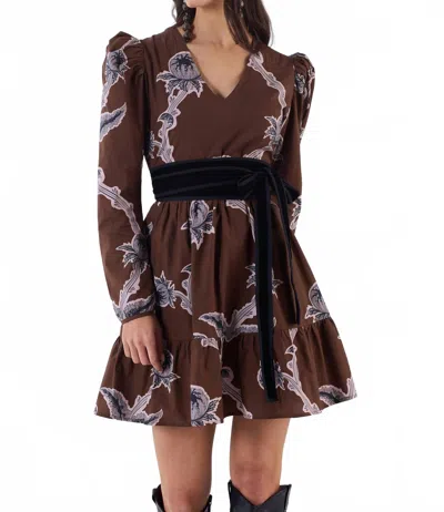 Beyond By Vera Heidi Dress In Brown