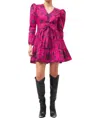 Beyond By Vera Heidi Dress In Meknes Fuchsia In Multi