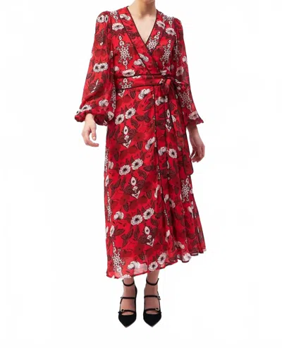 Beyond By Vera Isabella Dress In Crimson In Red