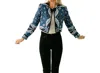 Beyond By Vera Joan Reversible Jacket In Blue In Blue