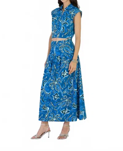 Beyond By Vera Kara Skirt In Mermaid Navy In Blue
