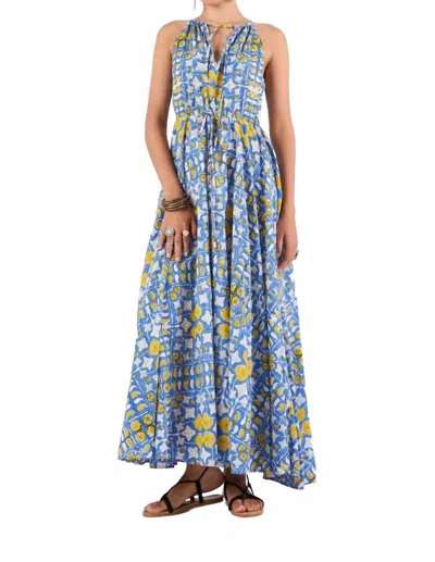 Beyond By Vera Marina Dress In Heritage Iris In Blue
