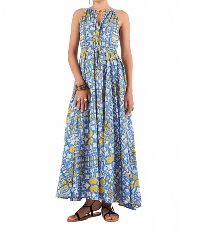 Beyond By Vera Marina Maxi Dress In Blue