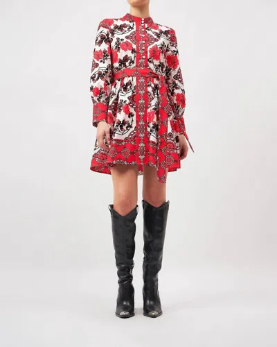 BEYOND BY VERA NELLA DRESS IN ATLAS CRIMSON