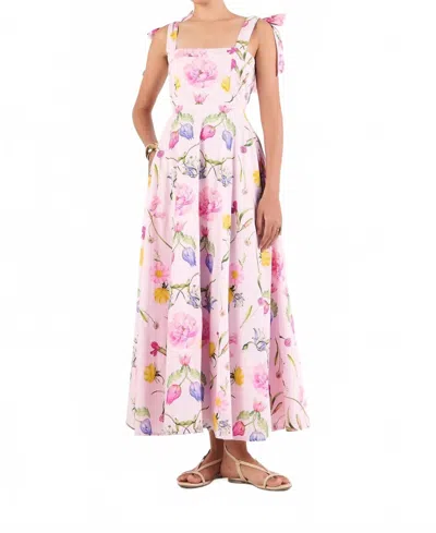 Beyond By Vera Pearl Maxi Dress In Pink