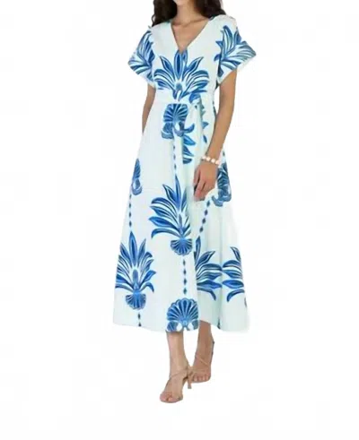 Beyond By Vera Sailor Dress In Palm Springs Navy In Blue