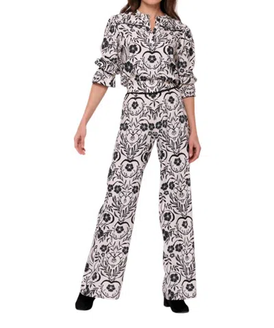 Beyond By Vera Teresa Pants In Orchard Black In Multi