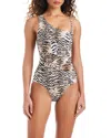 Beyond Control Bleu Rod Beattie One Shoulder Swimsuit In Multi