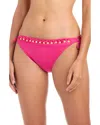 Beyond Control Bleu Rod Beattie Tie Side Hipster Bikini Bottom In Pink