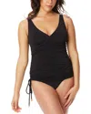 Beyond Control Mio Side Drawstring Bottom In Black